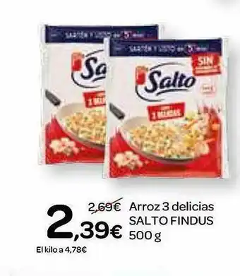 Dialprix Arroz 3 Delicias Salto Findus oferta