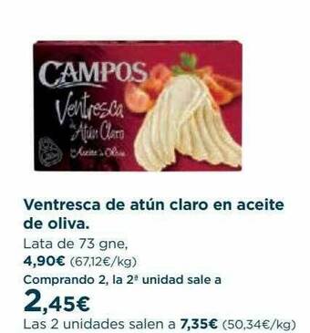 Hipercor Ventresca De Atún Claro En Aceite De Oliva oferta