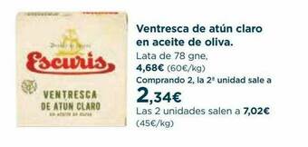 Hipercor Ventresca De Atún Claro En Aceite De Oliva oferta