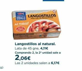 Hipercor Langostillos Al Natural oferta