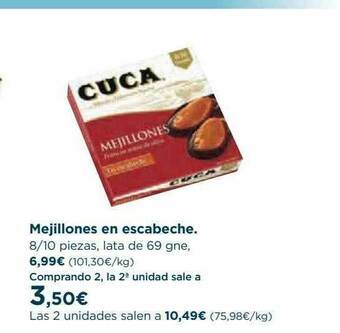 Hipercor Mejillones En Escabeche oferta