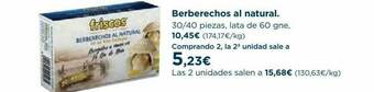 Hipercor Berberechos Al Natural oferta