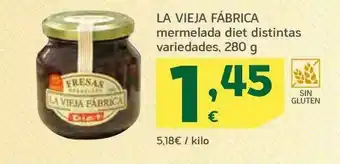 HiperDino La Vieja Fábrica Mermelada Diet Distintas Variedades oferta