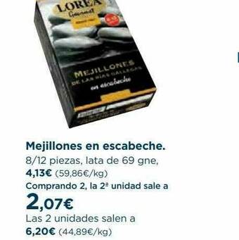 Hipercor Mejillones En Escabeche oferta