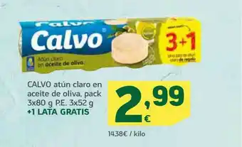 HiperDino Calvo Atún Claro En Aceite De Oliva oferta