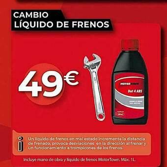 MotorTown Cambio Líquido De Frenos oferta
