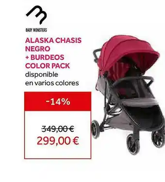 Alaska Chasis Negro + Burdeos Color Pack Baby Monsters