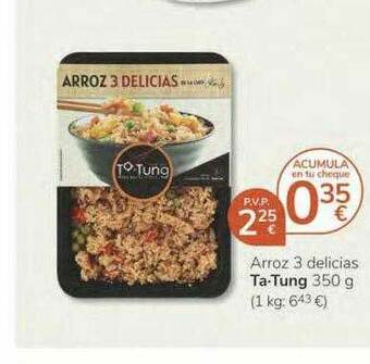 Supermercados Charter Arroz 3 Delicias Ta-tung oferta