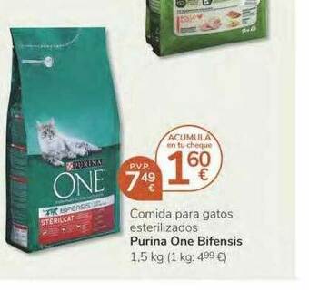 Supermercados Charter Comida Para Gatos Esterilizados Purina One Bifensis oferta