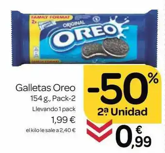 Supermercados El Jamón -50% 2a Unidad Galletas Oreo oferta
