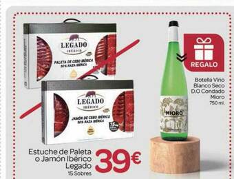 Supermercados El Jamón Estuche De Paleta O Jamón Ibérico Legado oferta