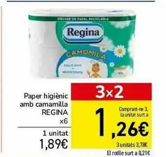 Paper Higiènic Amb Camamilla Regina