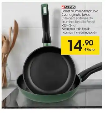 Eroski Monix Forest Aluminio Forjatuzko 2 Zartagineko Jokoa oferta