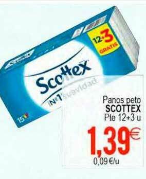 Plenus Supermercados Panos Peto Scottex oferta