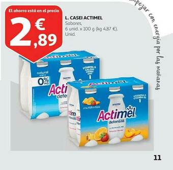 Alcampo L. Casei Actimel oferta