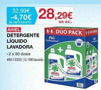 Costco Ariel Detergente Líquido Lavadora oferta