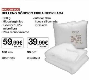 Costco Pikolin Eco Relleno Nórdico Fibra Reciclada oferta