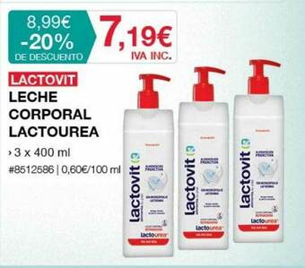 Costco Lactovit Leche Corporal Lactourea oferta
