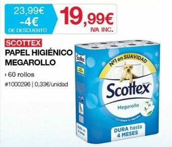 Costco Scottex Papel Higiénico Megarollo oferta
