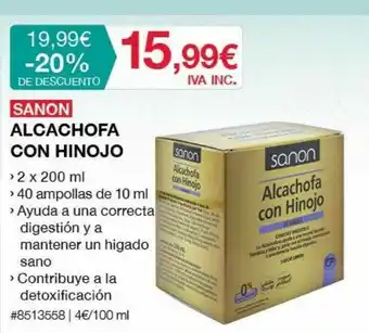 Costco Sanon Alcachofa Con Hinojo oferta