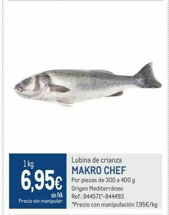 Makro Lubina De Crianza Makro Chef oferta