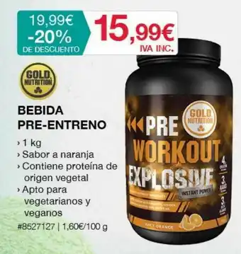 Costco Bebida Pre-entreno oferta