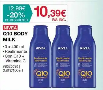 Costco Nivea Q10 Body Milk oferta