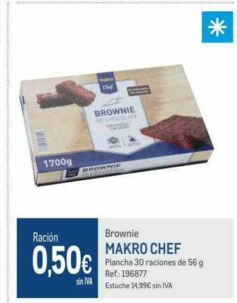 Makro Brownie Makro Chef oferta