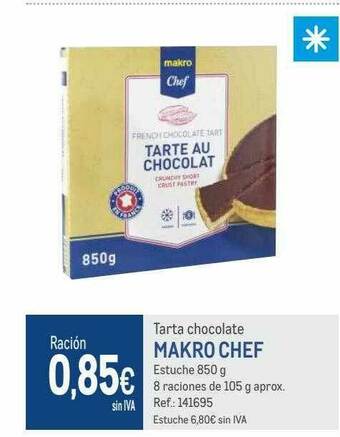 Makro Tarta Chocolate Makro Chef oferta