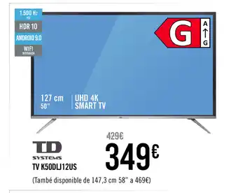 Carrefour TD Systems TV K50DLJ12US oferta