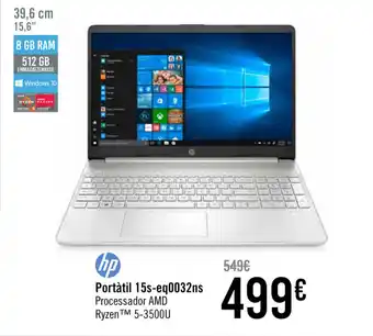 Carrefour hp Portátil 15s-eq0032ns oferta