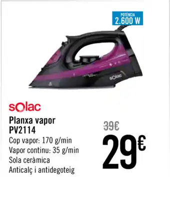 Carrefour Solac Planxa vapor PV2114 oferta