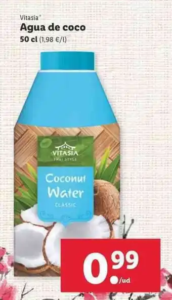 Lidl Vitasia Agua de coco 50cl oferta