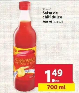 Lidl Vitasia Salsa de chili dulce 700ml oferta
