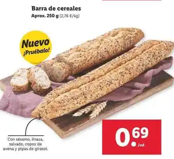 Lidl Barra de cereales Aprox. 250g oferta
