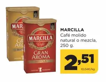 Alimerka Marcilla Café Molido Natural o Mezcla 250 g oferta