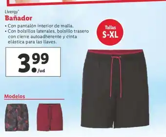 Lidl Livergy Bañador S-XL oferta
