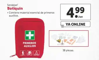 Lidl Sensiplast Botiquín set 38 piezas oferta