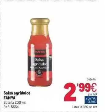 Makro Salsa Agridulce Fanya oferta