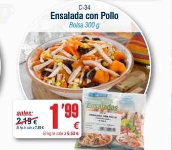 Abordo Ensalada Con Pollo oferta