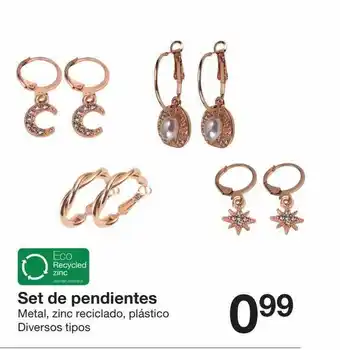 Zeeman Set De Pendientes oferta