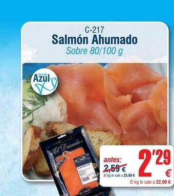 Abordo Salmón Ahumado oferta