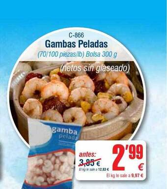 Abordo Gambas Peladas oferta