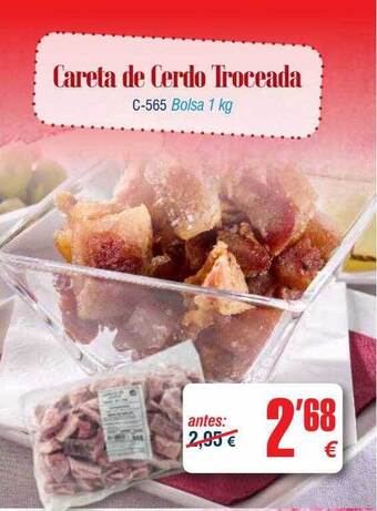 Abordo Careta De Cerdo Troceada oferta