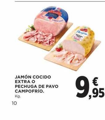 El Corte Inglés Jamón Cocido Extra O Pechuga De Pavo Campofrío oferta