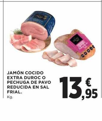 El Corte Inglés Jamón Cocido Extra Duroc O Pechuga De Pavo Reducida En Sal Frial oferta
