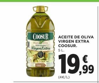 El Corte Inglés Aceite De Oliva Virgen Extra Coosur oferta