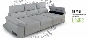 OKSofas Tiggani sofá con deslizante oksystem oferta