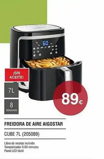 Milar Freidora De Aire Aigostar Cube 7l oferta