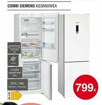 Milar Combi Siemens Kg36nxwea oferta